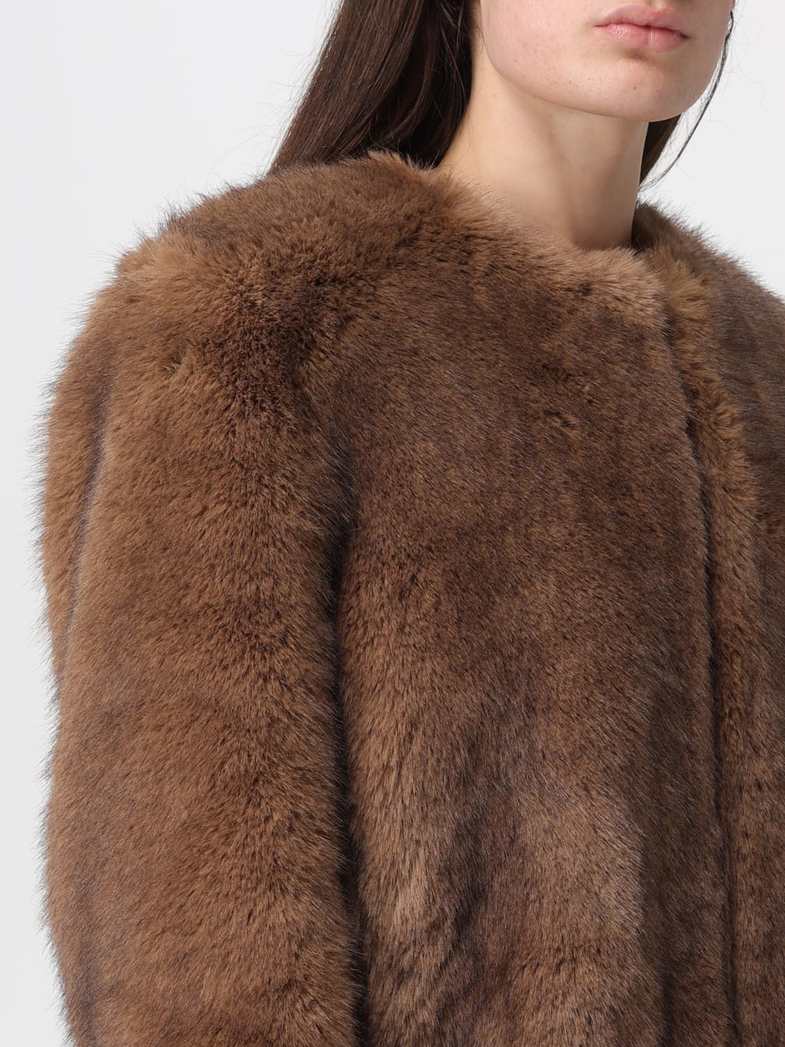 STAND STUDIO ABRIGO DE PIEL: Abrigos de piel mujer Stand Studio, Beige - Img 4