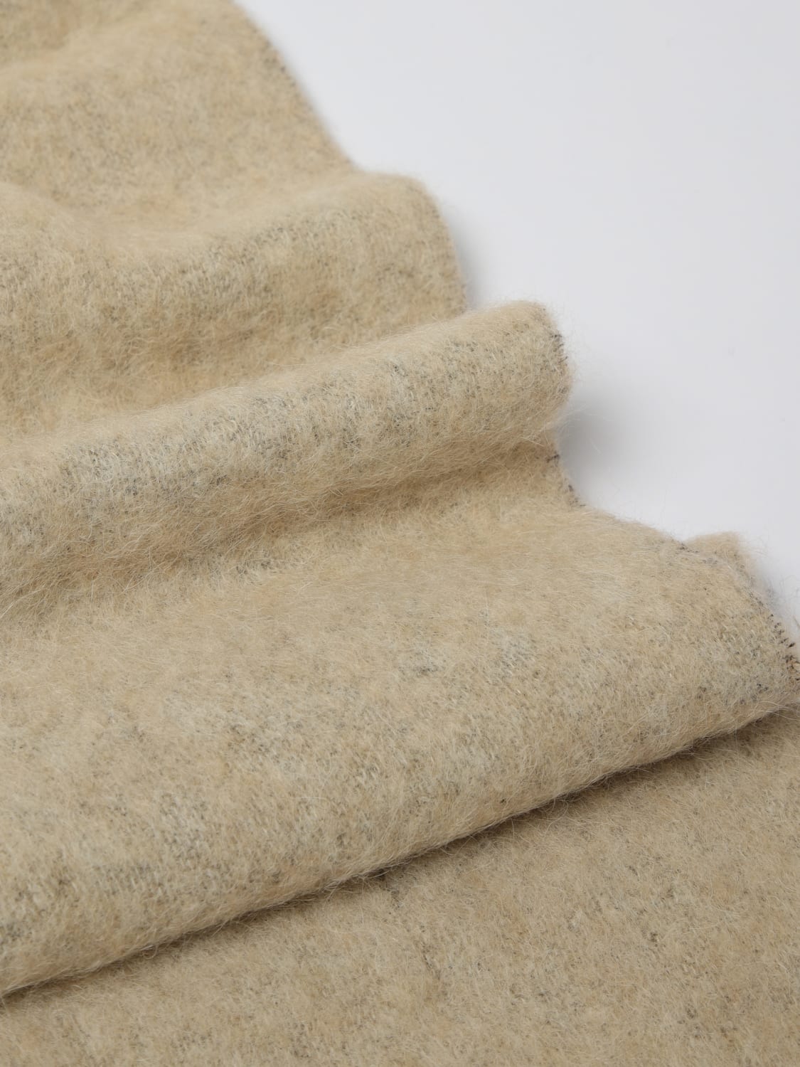 BOSS SCIARPA: Sciarpa Boss in misto lana di alpaca , Beige - Img 3