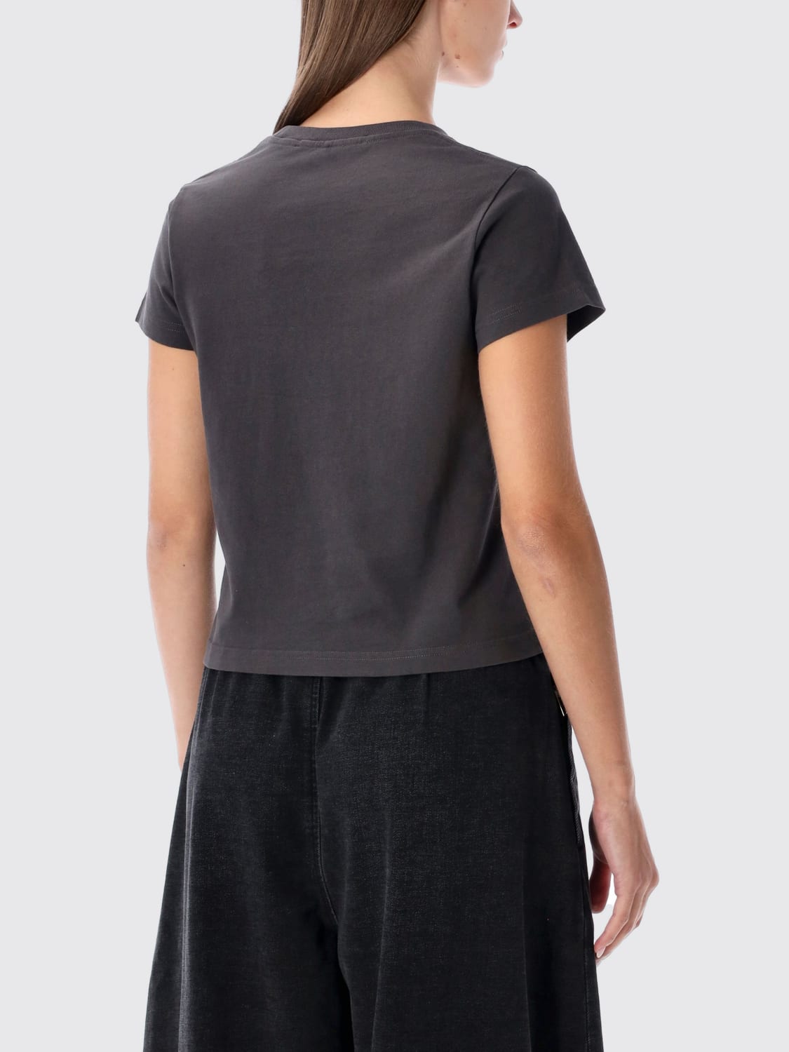 ALEXANDER WANG T-SHIRTS: T-shirt in cotone con logo Alexander Wang, Nero - Img 2