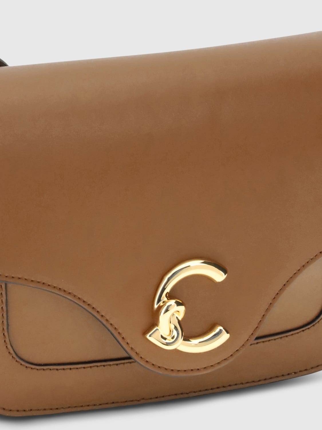 COCCINELLE BORSA MINI: Borsa C-Me Coccinelle in pelle , Marrone - Img 3