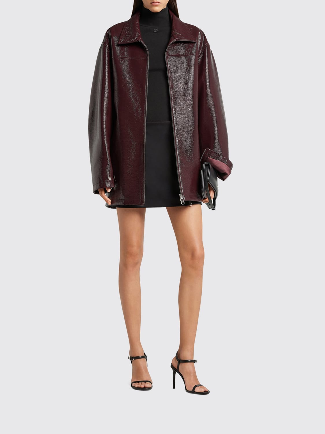 COURRÈGES JACKET: Jacket woman CourrÈges, Burgundy - Img 2