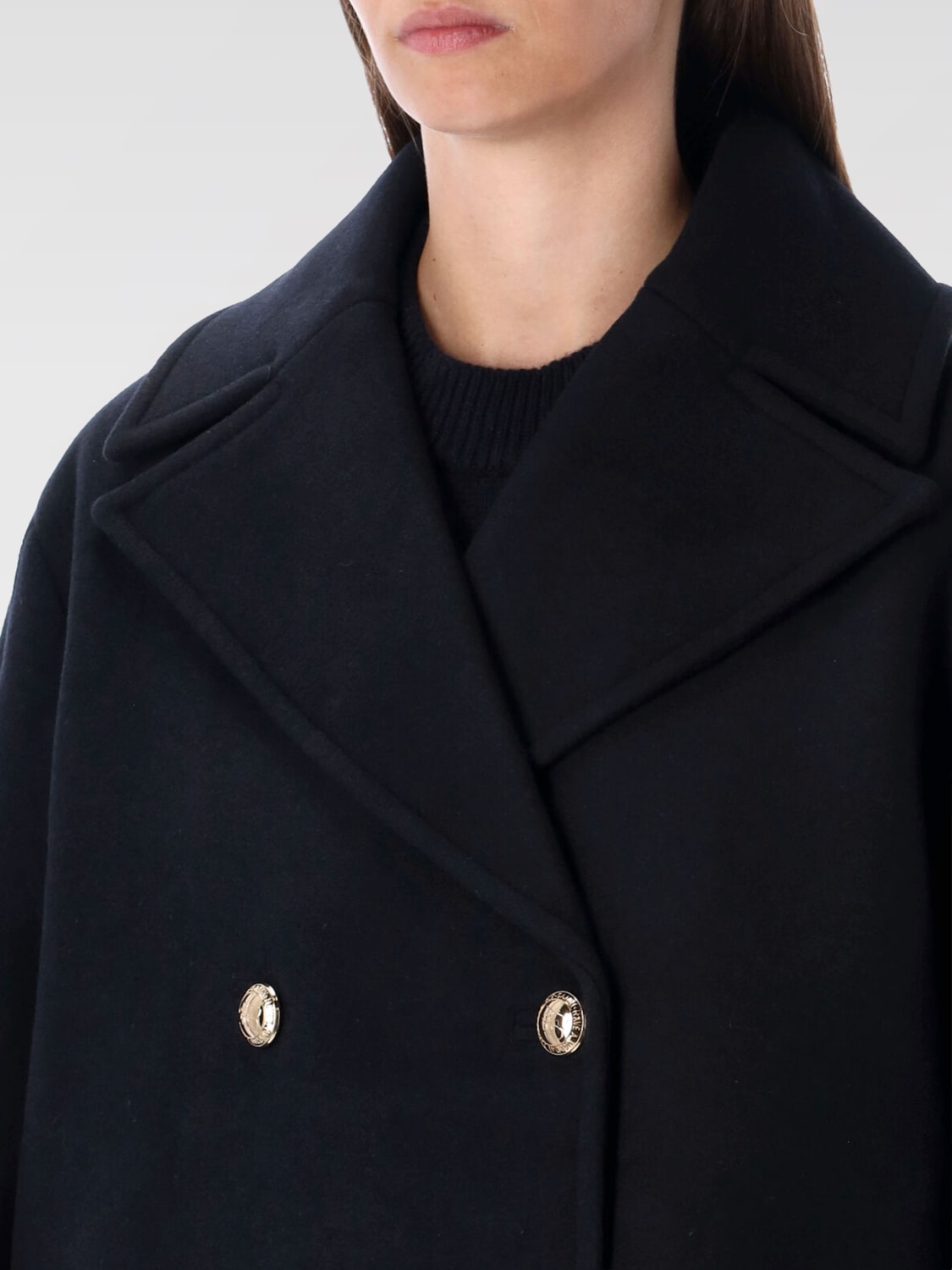 GANNI MANTEAU: Manteau femme Ganni, Bleu - Img 3