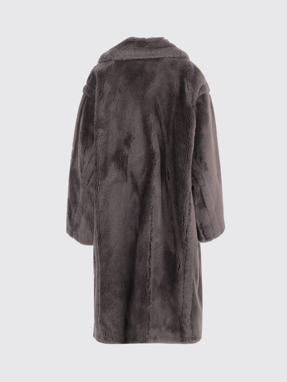STAND STUDIO FUR COAT: Coat woman Stand Studio, Grey - Img 2