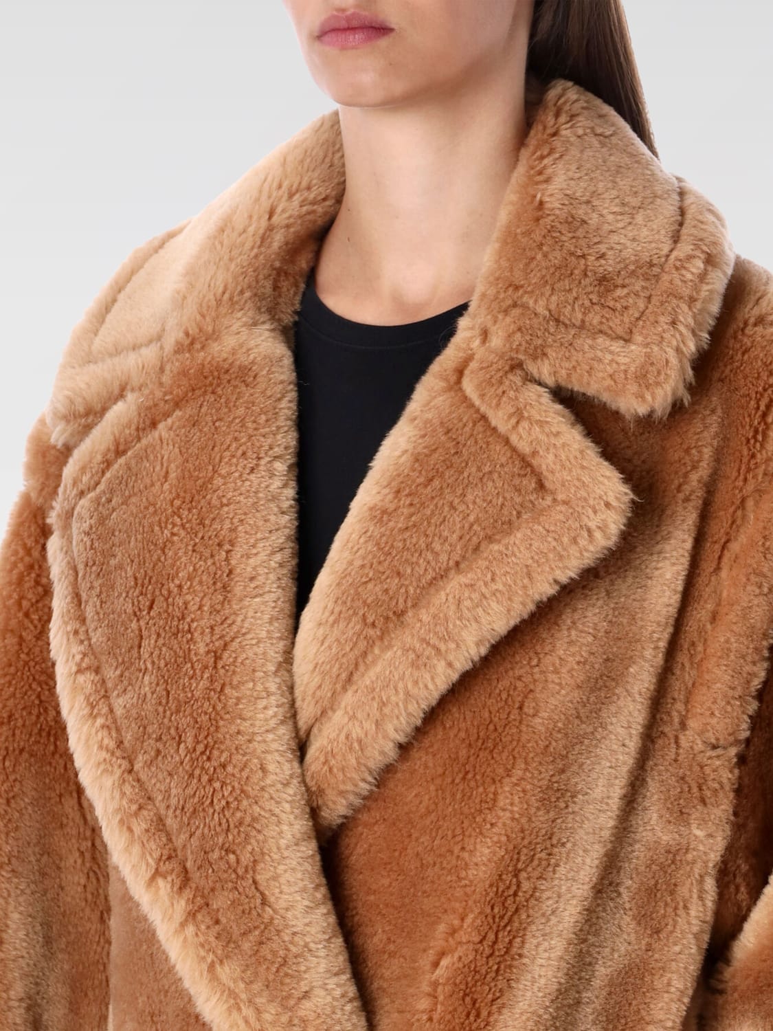 STAND STUDIO FUR COAT: Coat woman Stand Studio, Beige - Img 3