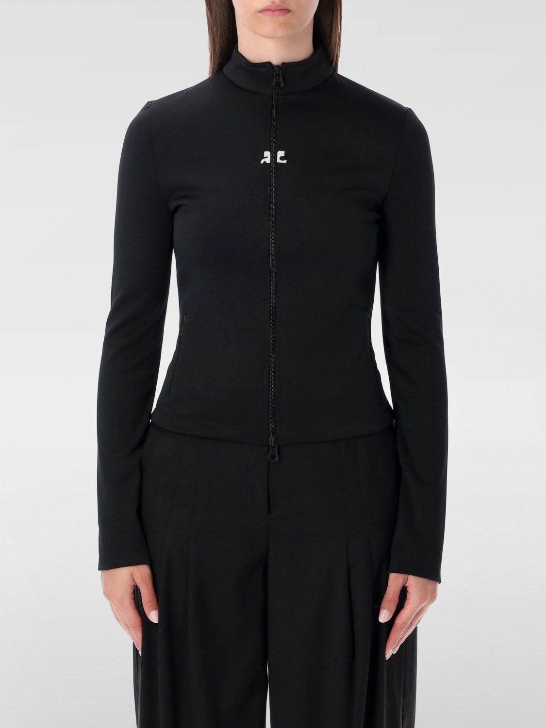 COURRÈGES SUDADERA: Sudadera mujer CourrÈges, Negro - Img 1