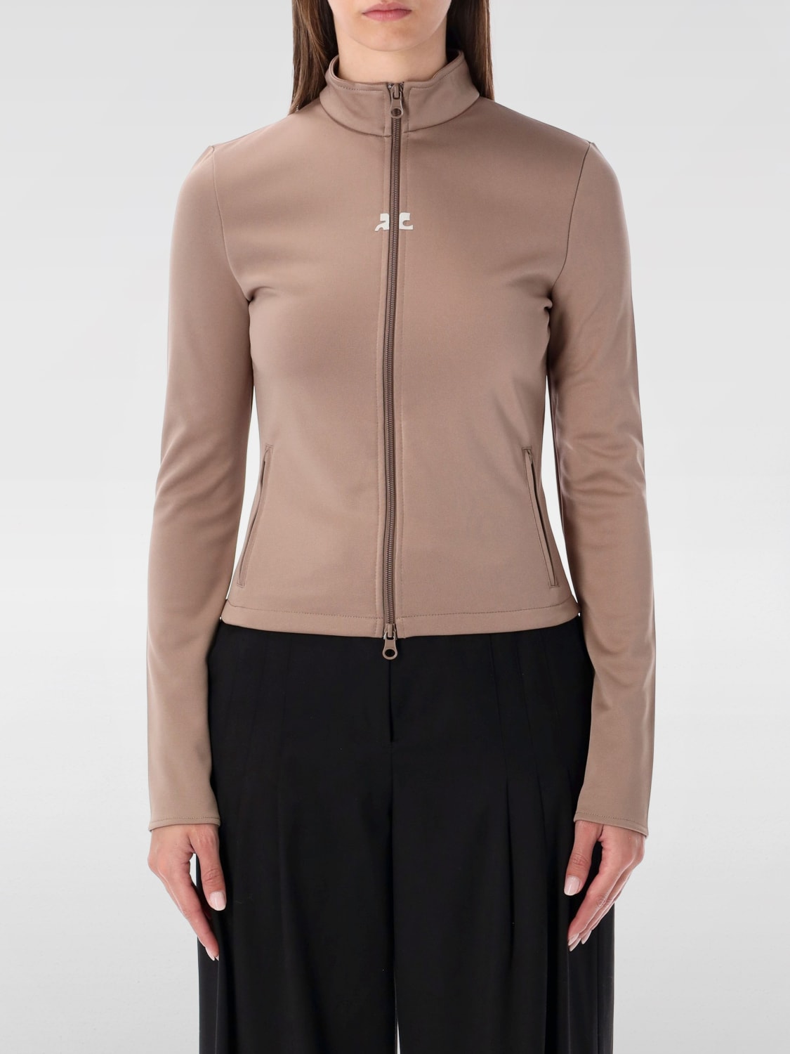 COURRÈGES SWEATSHIRT: Sweatshirt damen CourrÈges, Braun - Img 1