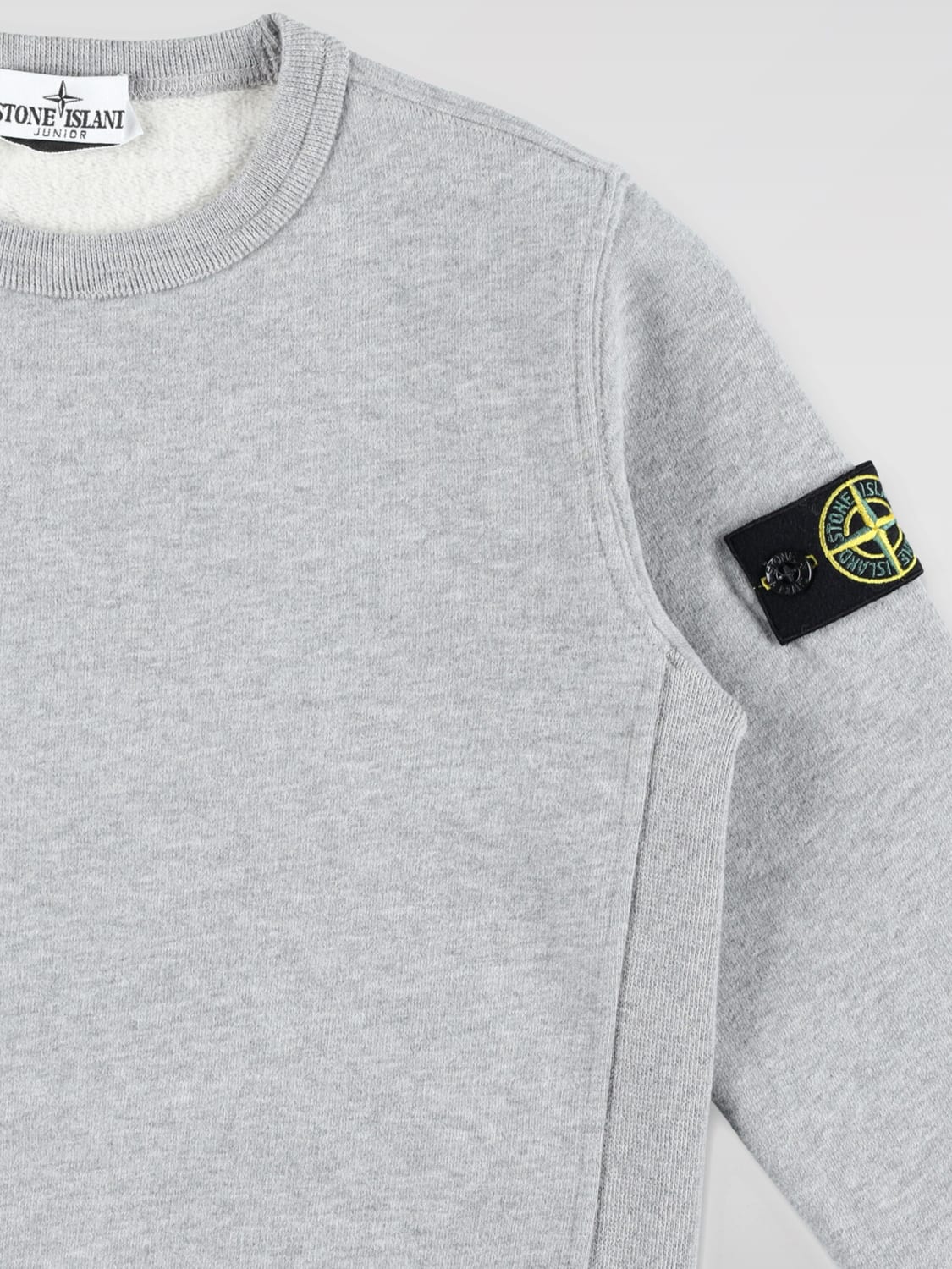 STONE ISLAND JUNIOR SWEATER: Sweater kids Stone Island Junior, Grey - Img 3