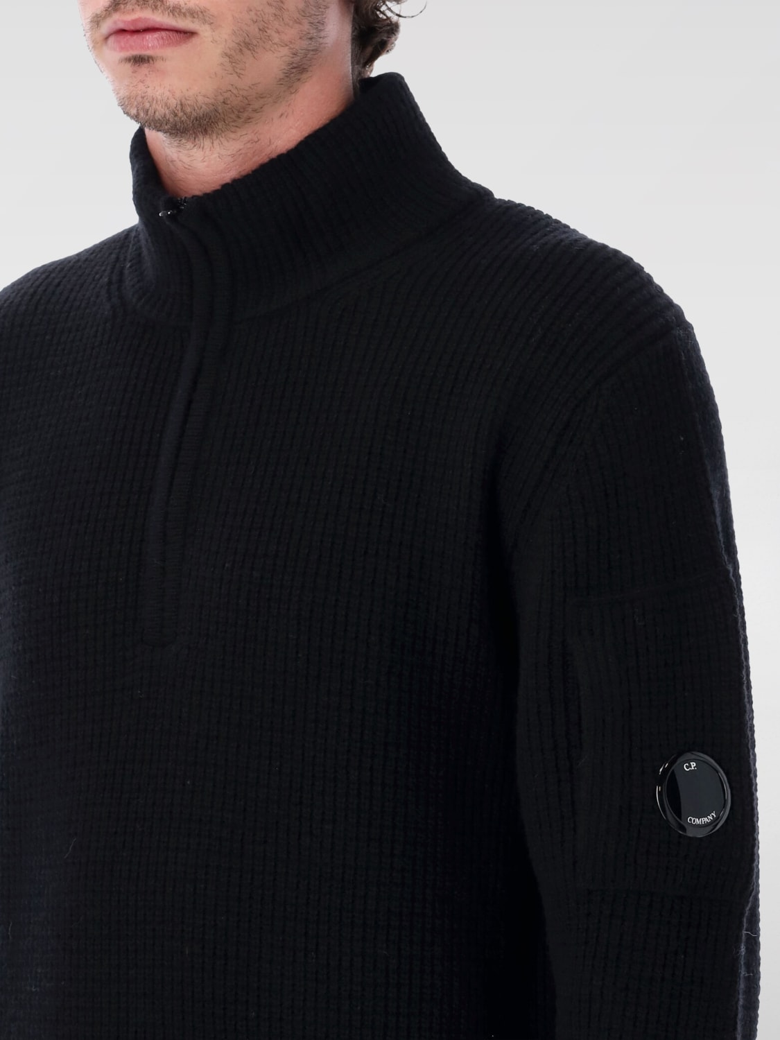 C.P. COMPANY PULL: Pull homme C.P. Company, Noir - Img 3
