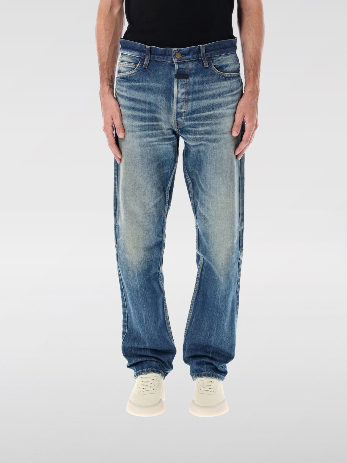 FEAR OF GOD JEANS: Jeans hombre Fear Of God, Azul Oscuro - Img 1