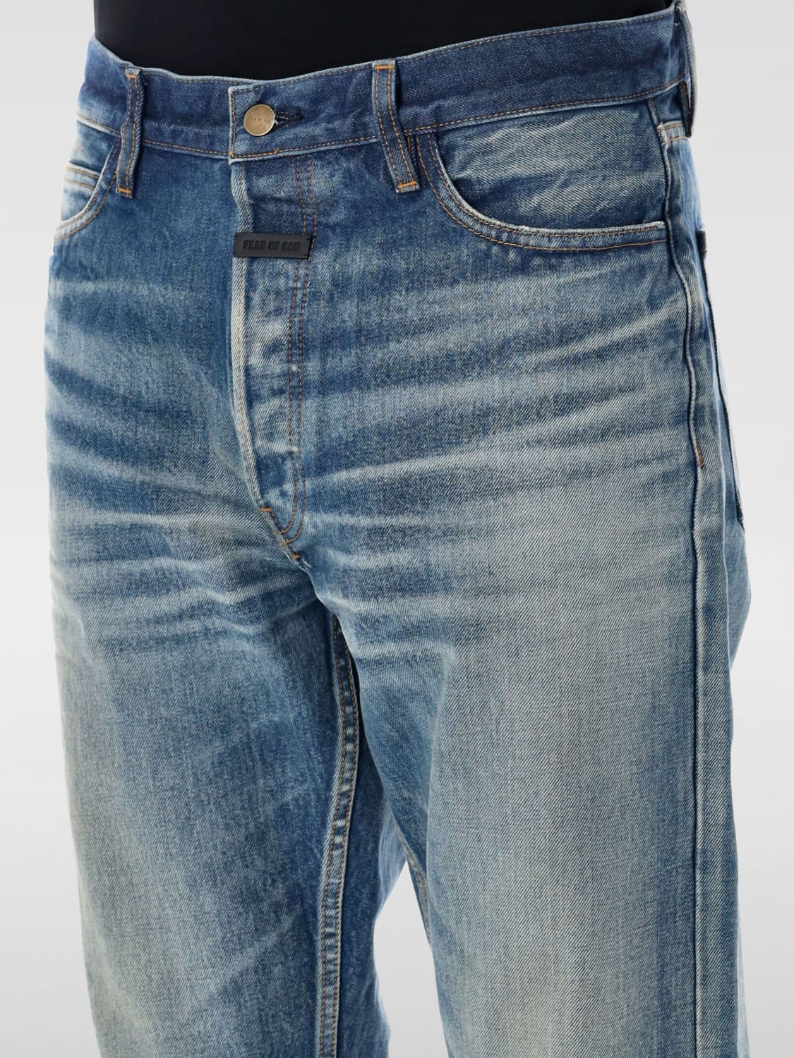 FEAR OF GOD JEANS: Jeans hombre Fear Of God, Azul Oscuro - Img 3