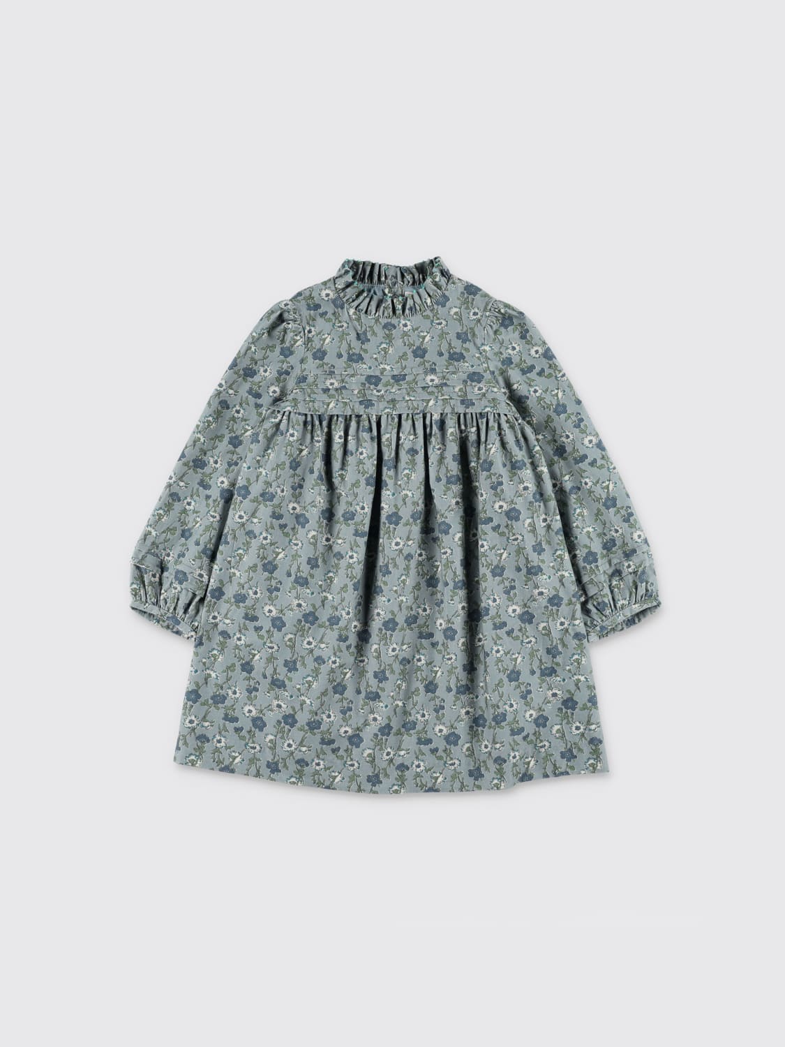 BONPOINT DRESS: Dress kids Bonpoint, Green - Img 1