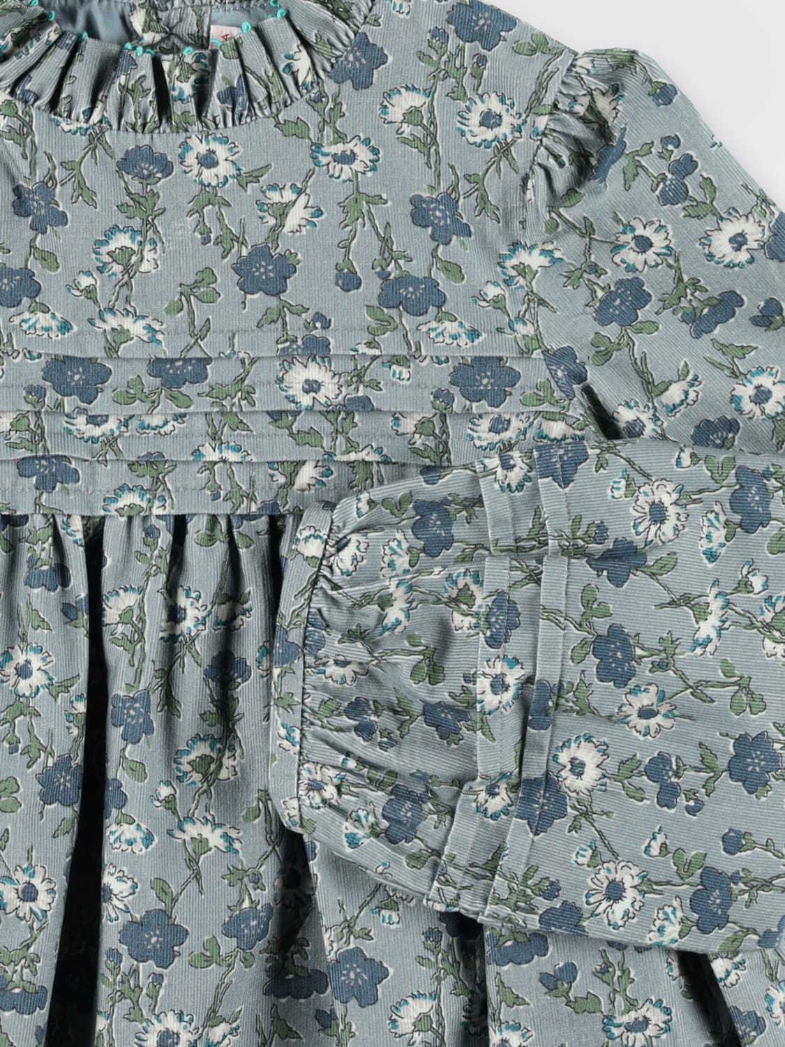 BONPOINT DRESS: Dress kids Bonpoint, Green - Img 3