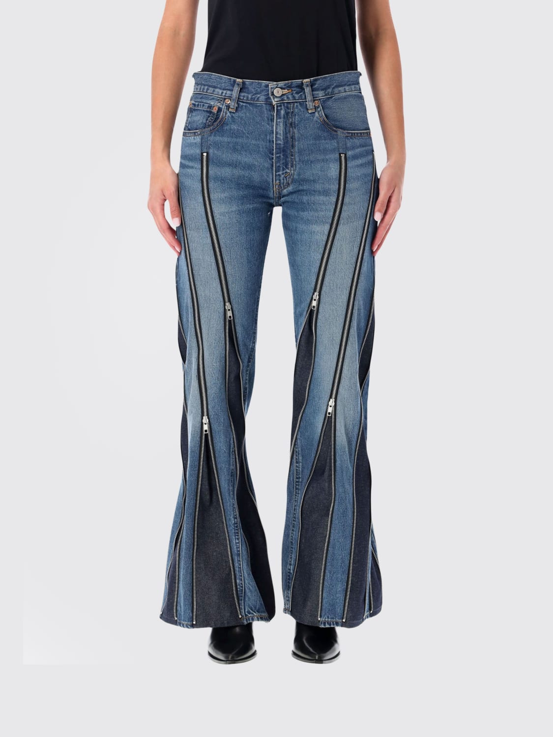 JUNYA WATANABE JEANS: Jeans damen Junya Watanabe, Schwarz - Img 1