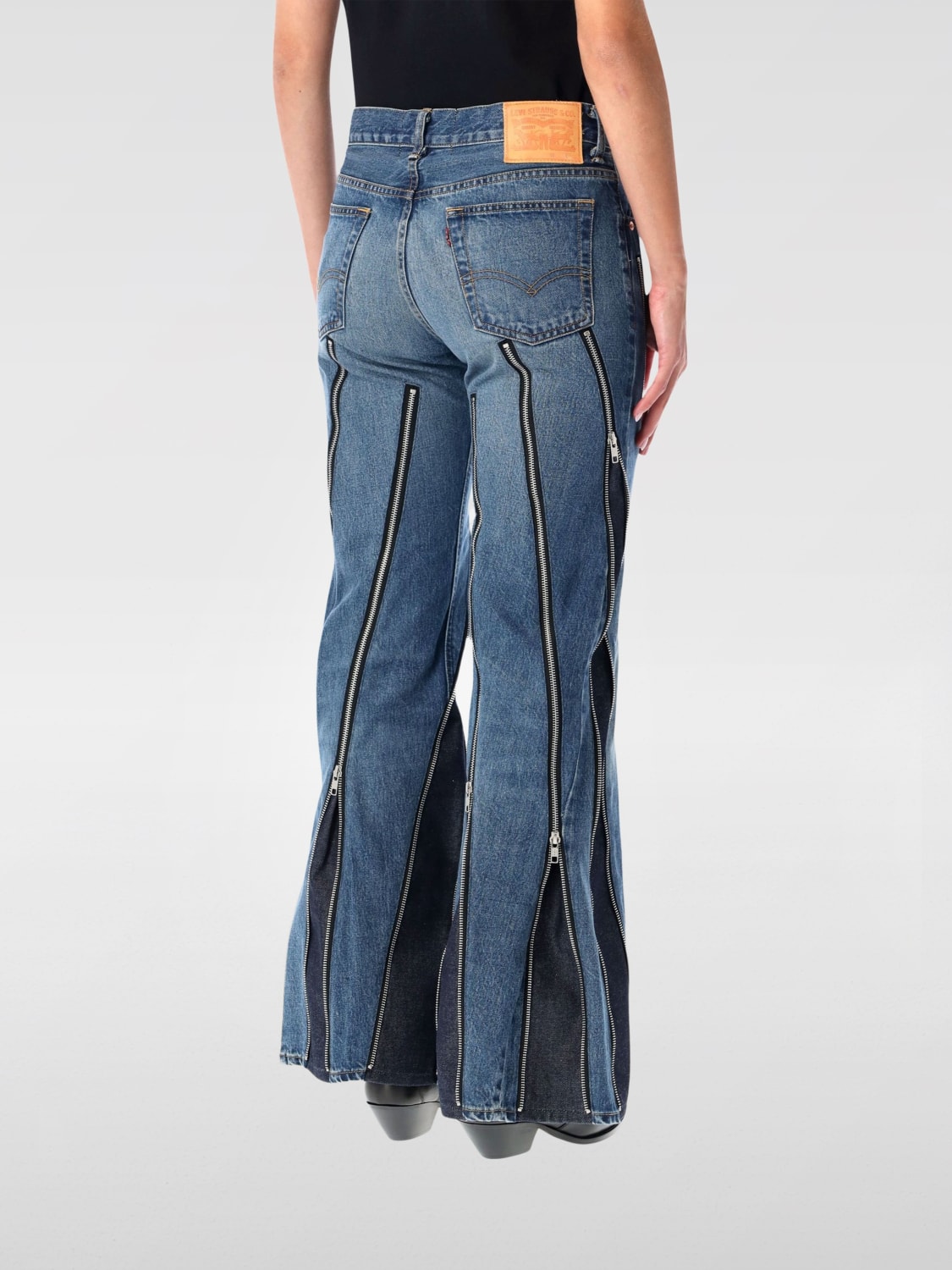 JUNYA WATANABE VAQUEROS: Vaquero mujer Junya Watanabe, Azul Oscuro - Img 2