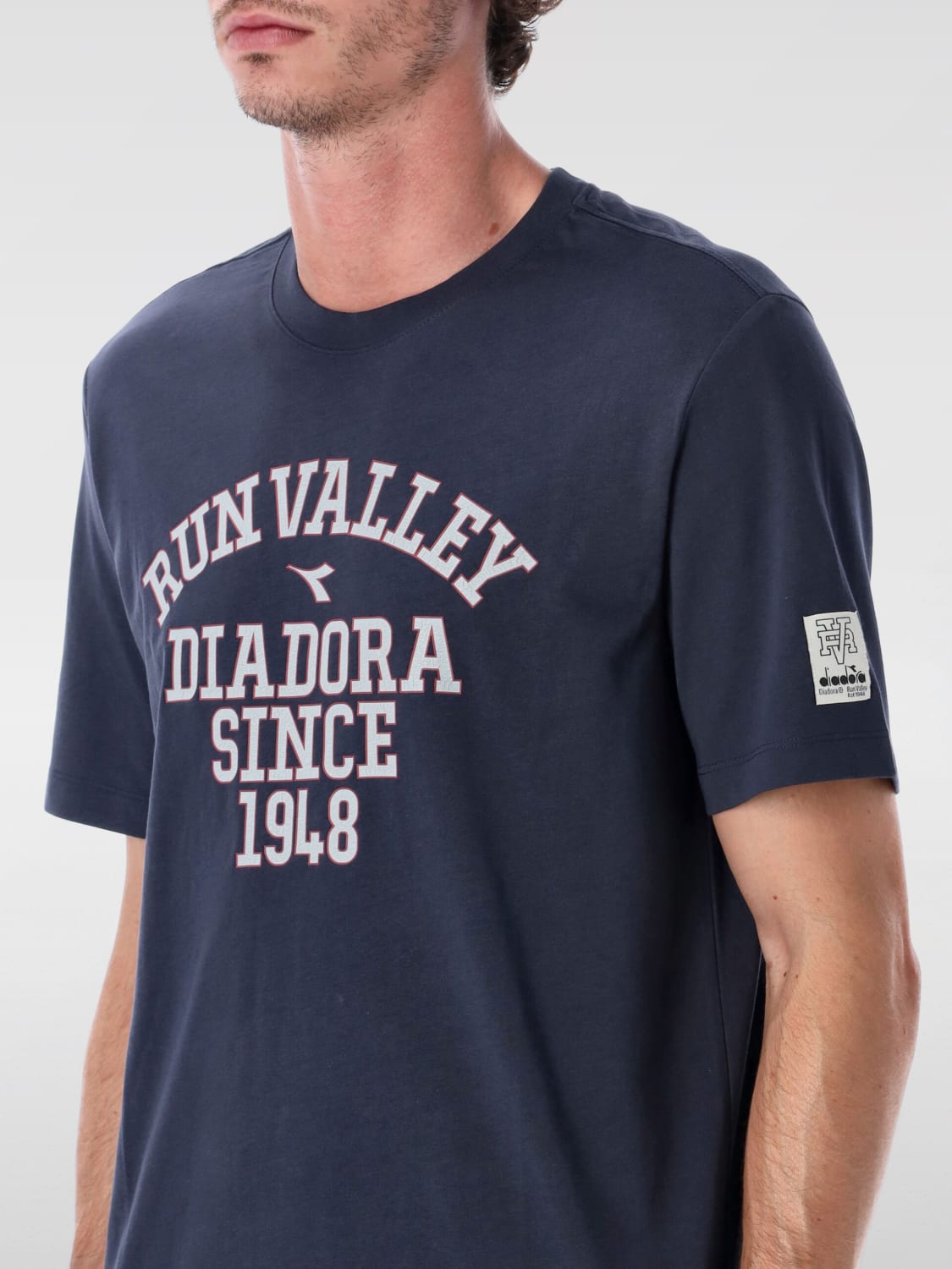 DIADORA HERITAGE T-SHIRT: T-shirt men Diadora Heritage, Blue - Img 3