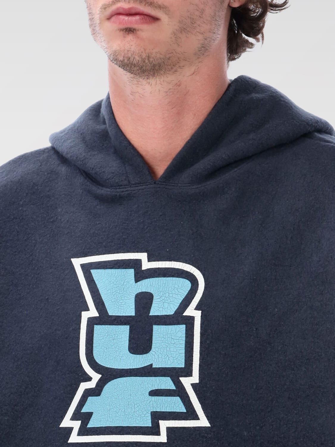 HUF SWEATSHIRT: Sweatshirt men Huf, Blue - Img 3