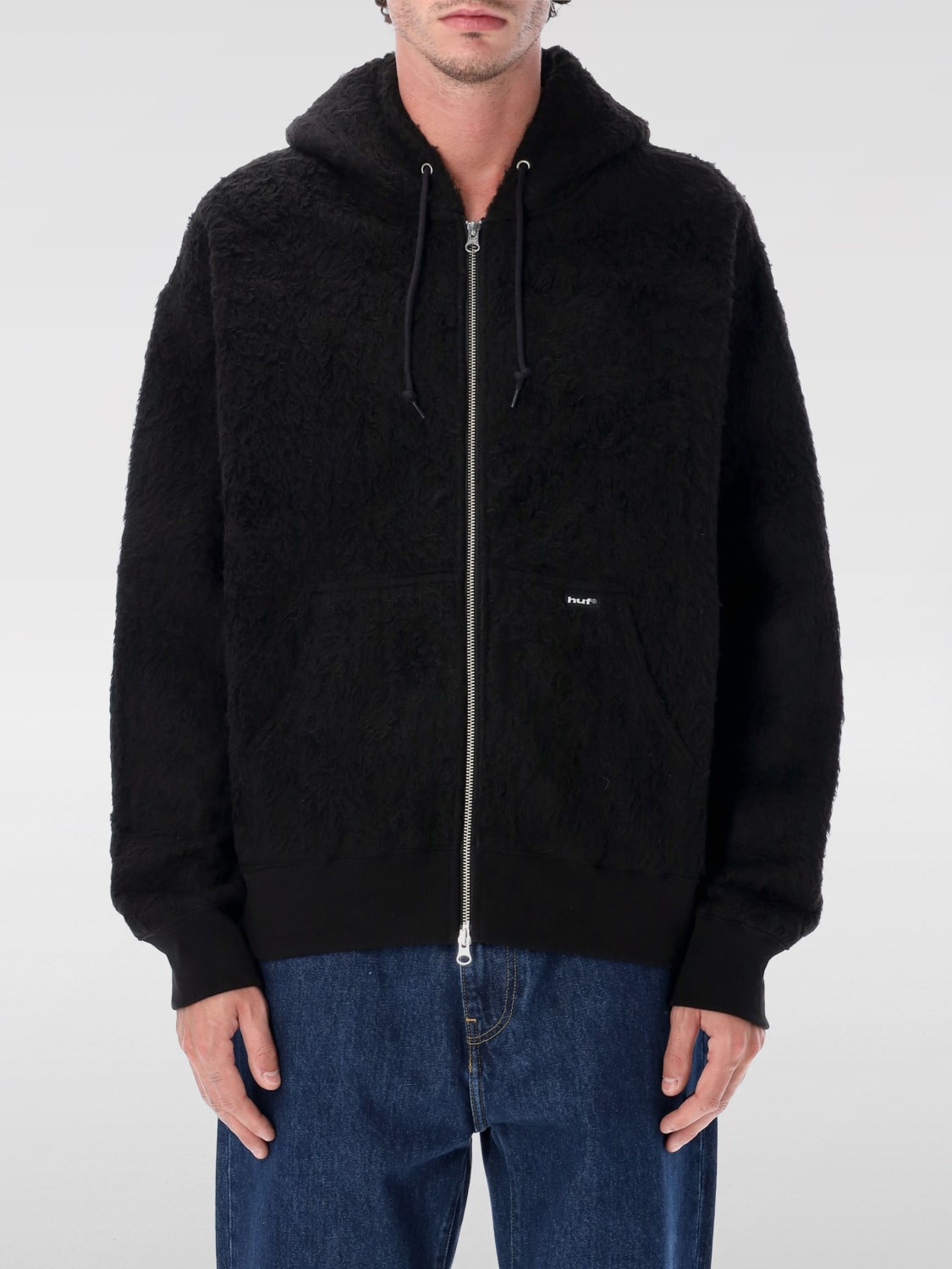 HUF SWEATSHIRT: Sweatshirt men Huf, Black - Img 1