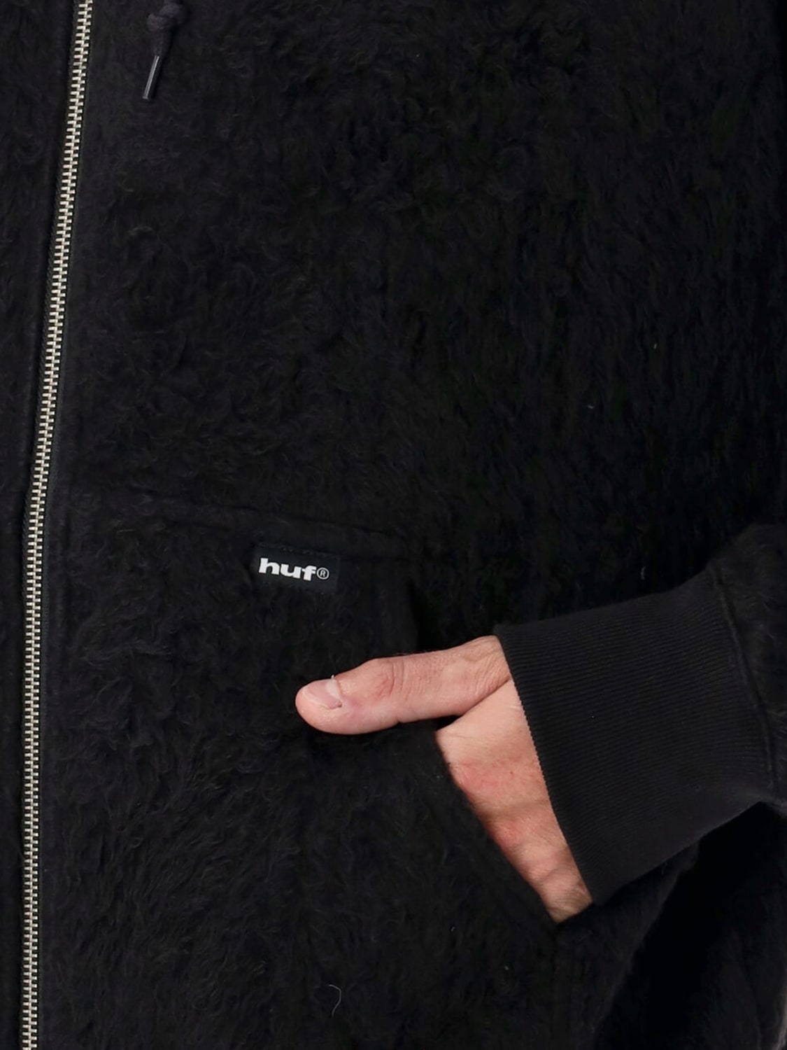 HUF SWEATSHIRT: Sweatshirt men Huf, Black - Img 2