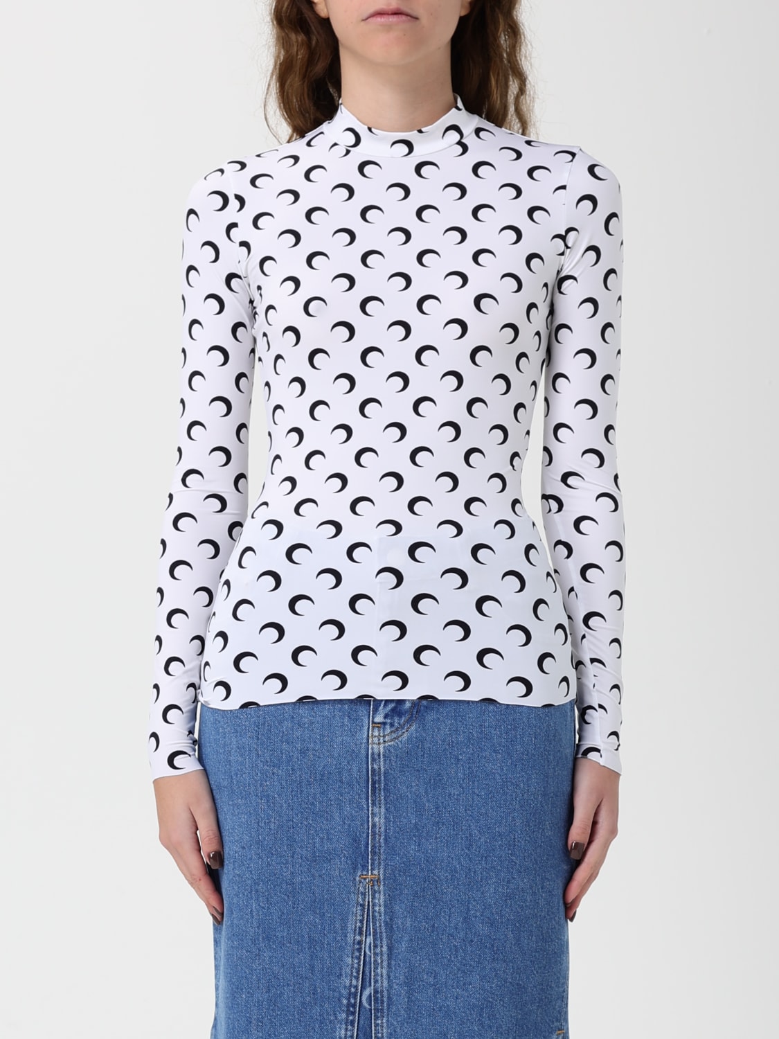 MARINE SERRE 上衣: 上衣 女士 Marine Serre, 白色 - Img 1