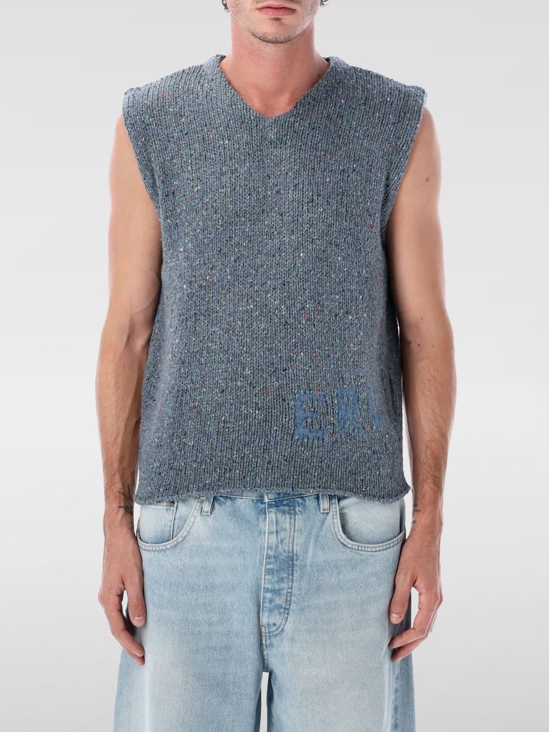 ERL SUIT VEST: Jacket men Erl, Blue - Img 1