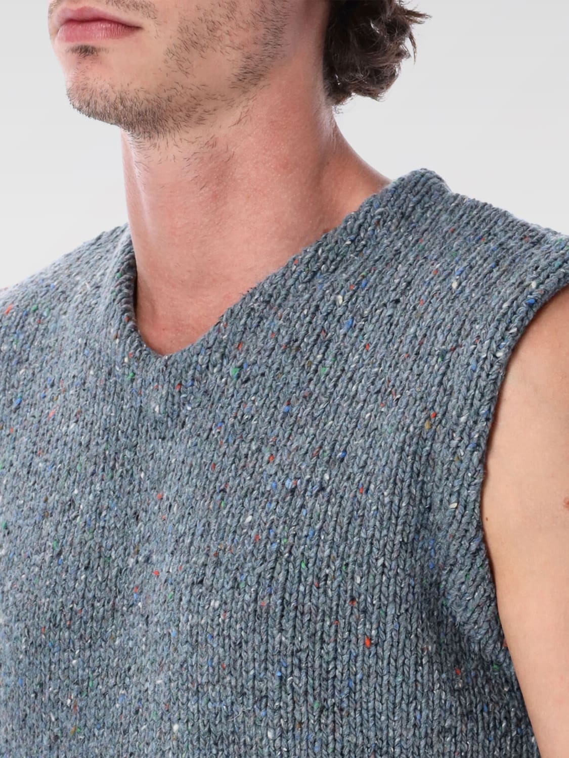 ERL SUIT VEST: Jacket men Erl, Blue - Img 3