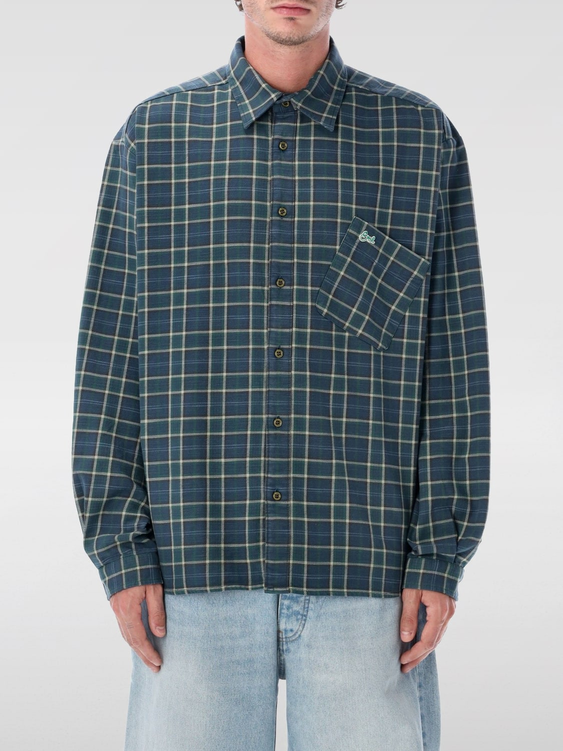 ERL SHIRT: T-shirt men Erl, Green - Img 1