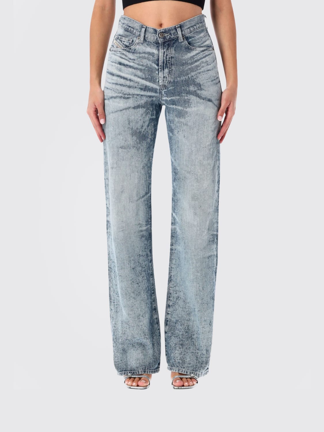 DIESEL JEANS: Jeans woman Diesel, Blue - Img 1