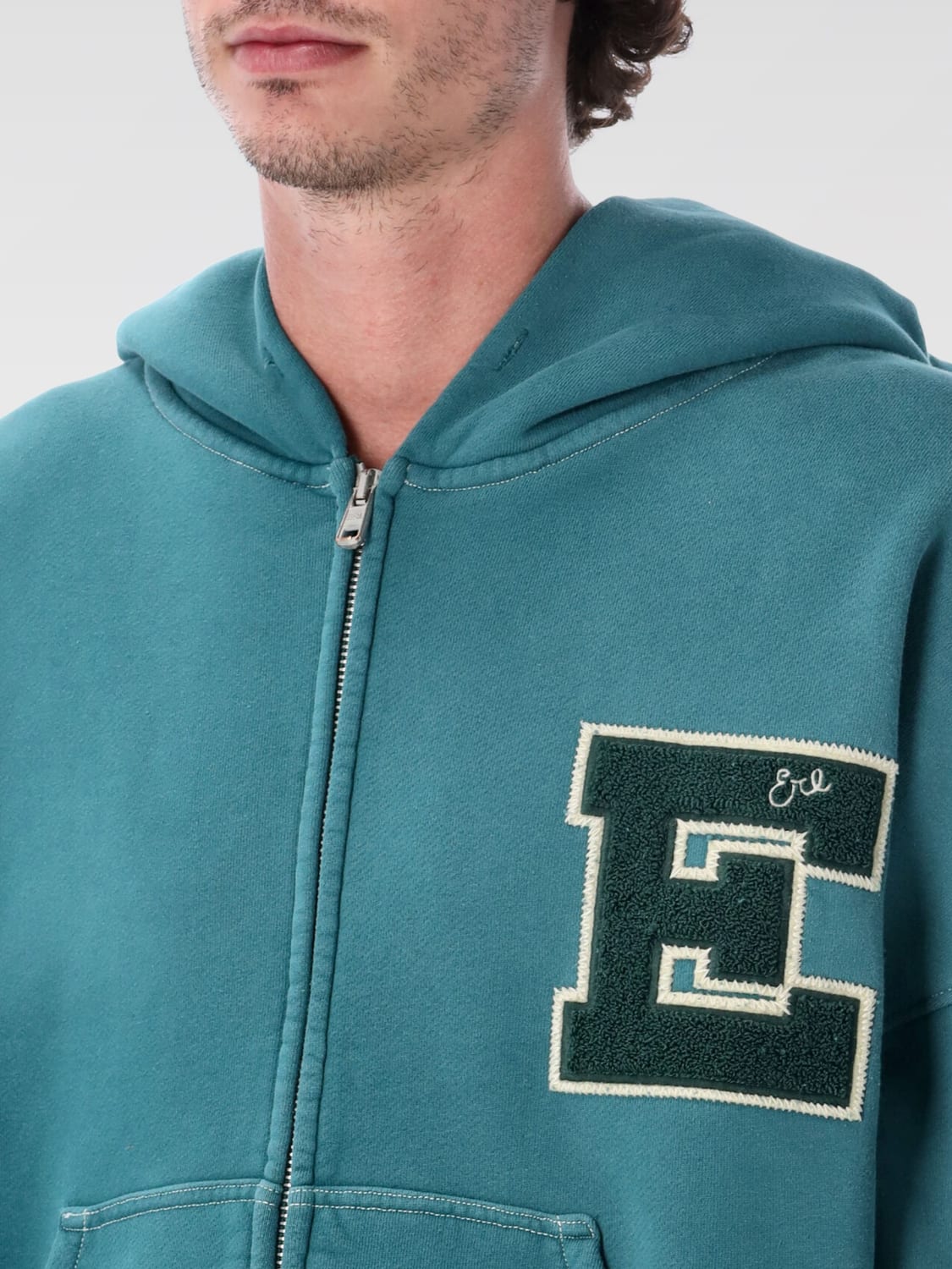 ERL SWEATSHIRT: Sweatshirt men Erl, Green - Img 3