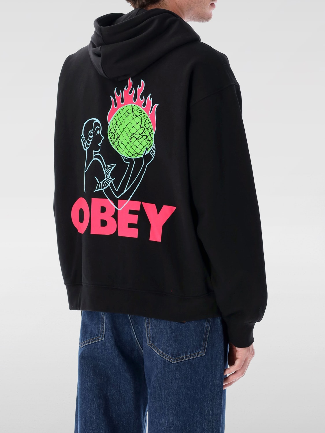 OBEY SWEATSHIRT: Sweatshirt men Obey, Black - Img 2