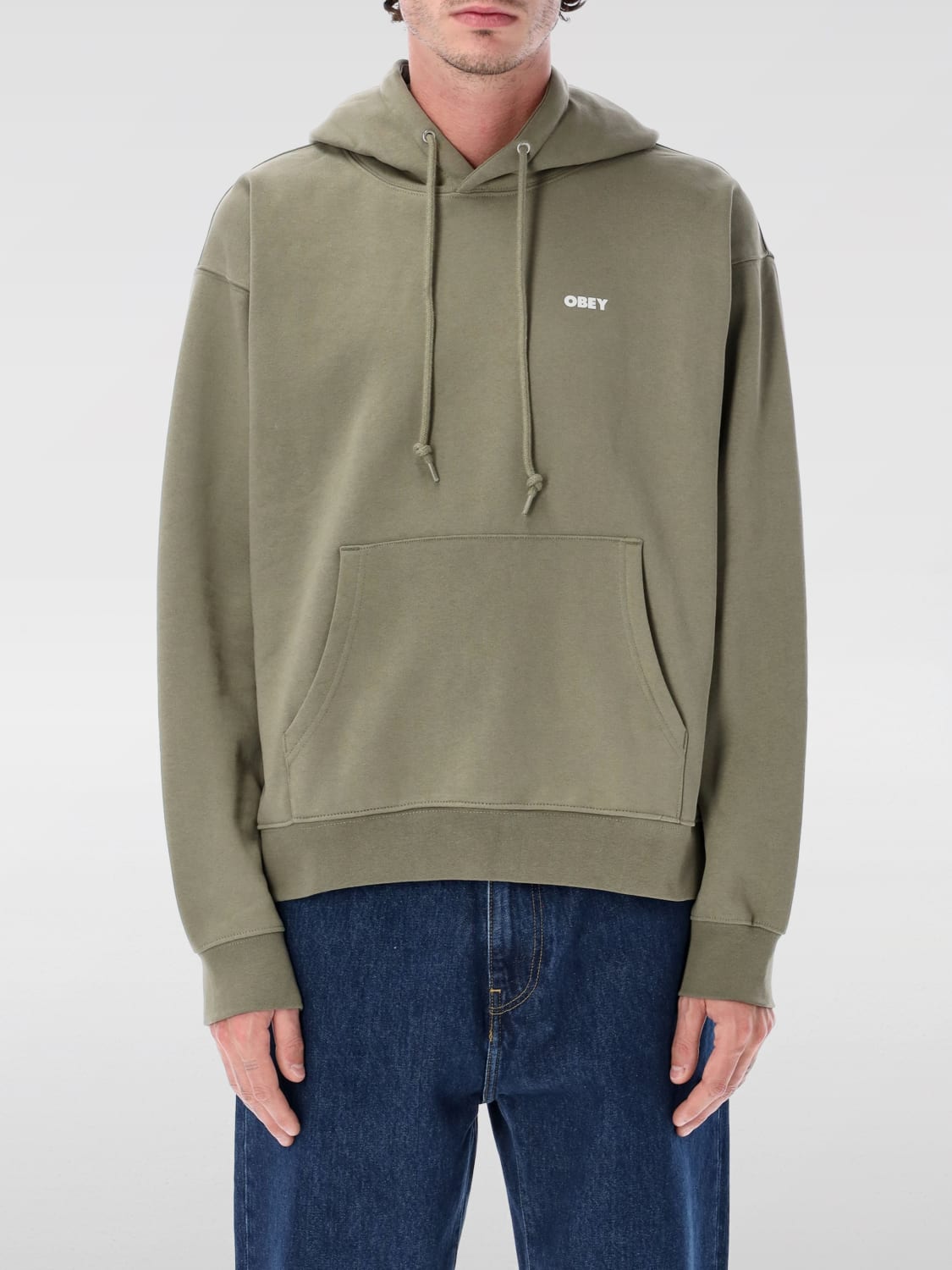 OBEY SWEATSHIRT: Sweatshirt men Obey, Green - Img 1
