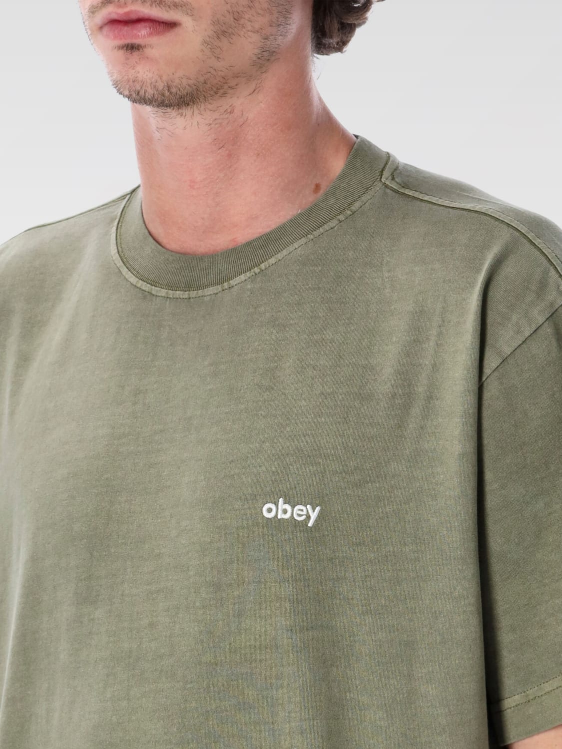 OBEY T-SHIRT: T-shirt men Obey, Green - Img 3