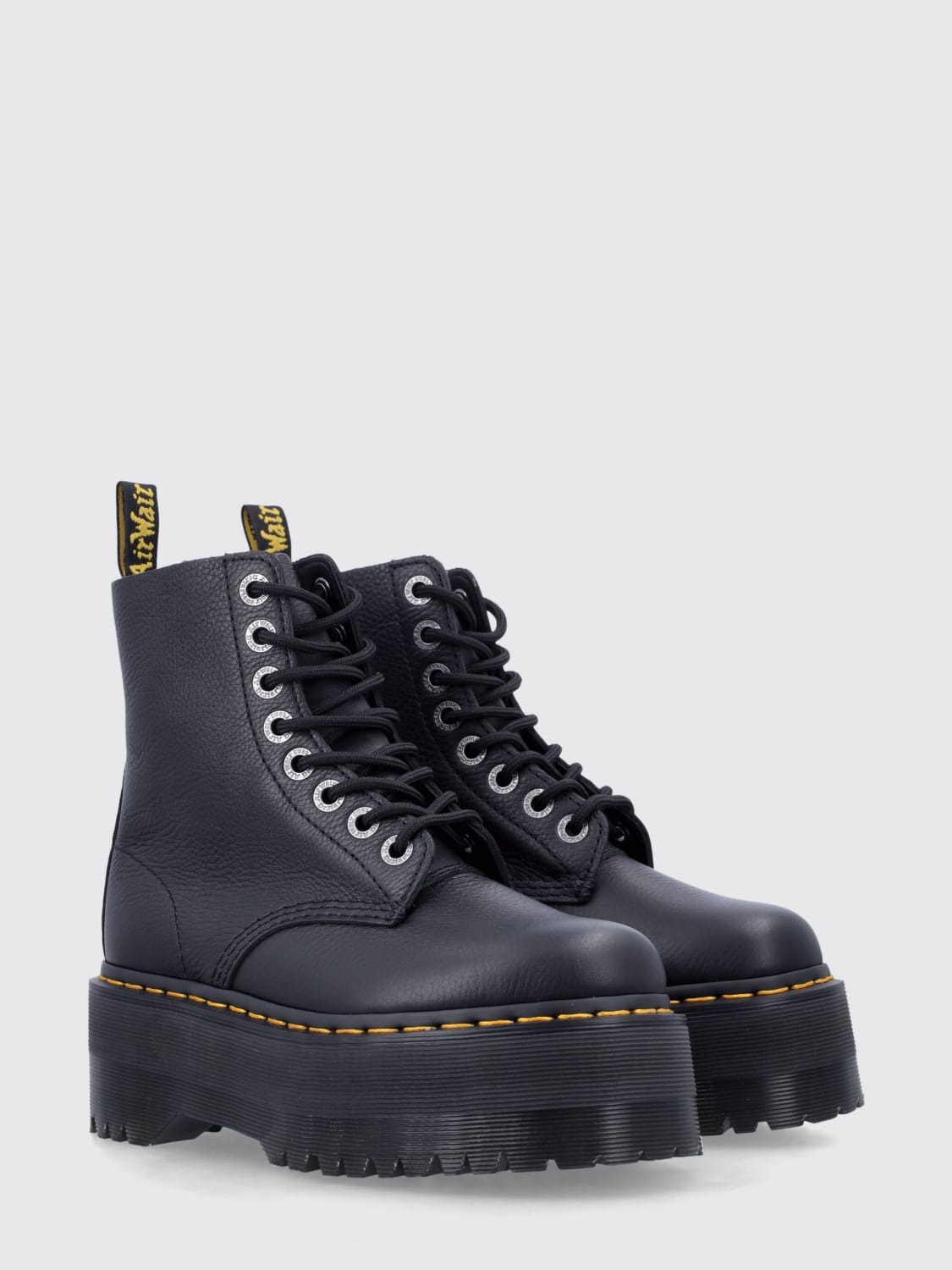DR. MARTENS BOOTS: Flat shoes woman Dr. Martens, Black - Img 2