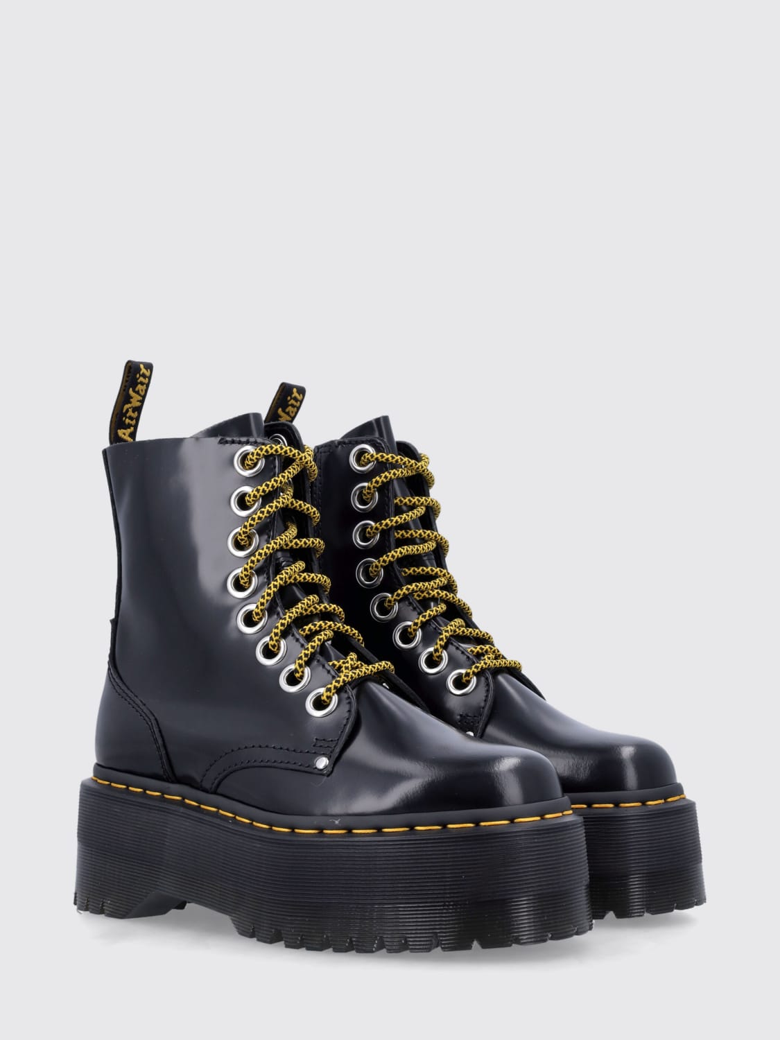 DR. MARTENS BOOTS: Flat shoes woman Dr. Martens, Black - Img 2