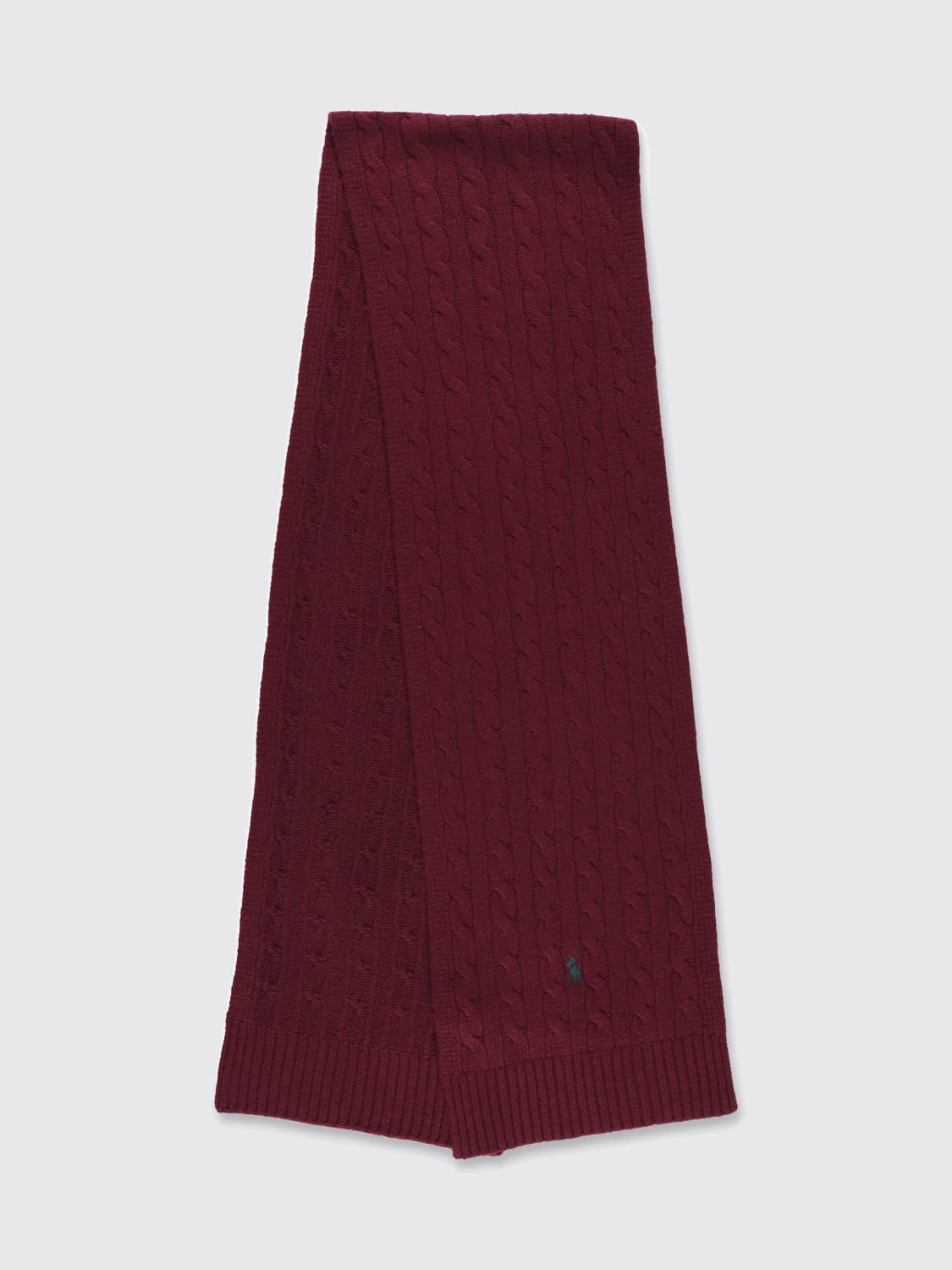 POLO RALPH LAUREN SCARF: Scarf men Polo Ralph Lauren, Wine - Img 2