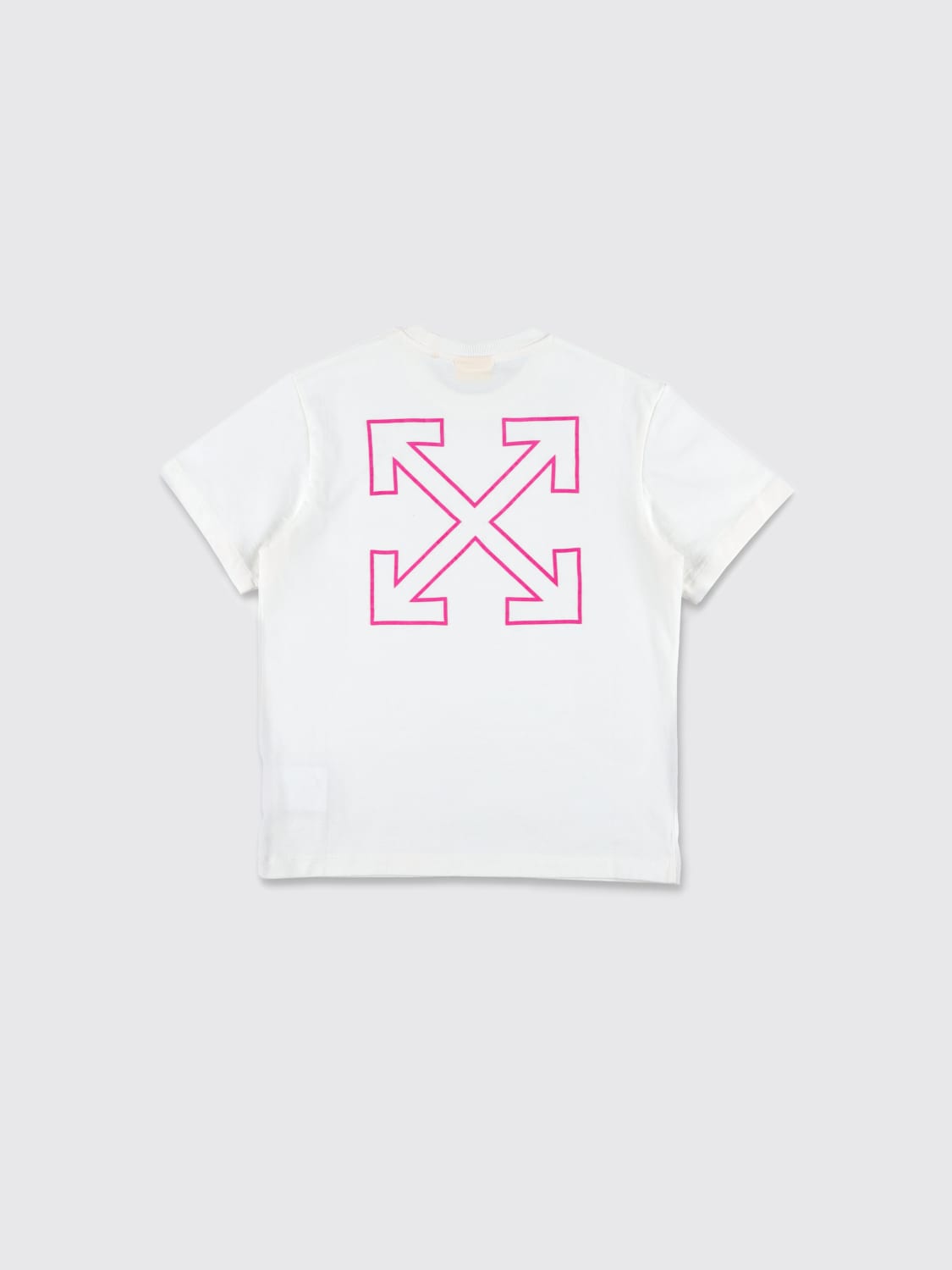 OFF-WHITE KIDS T-SHIRT: T-shirt in cotone con logo Off-white Kids, Bianco - Img 2