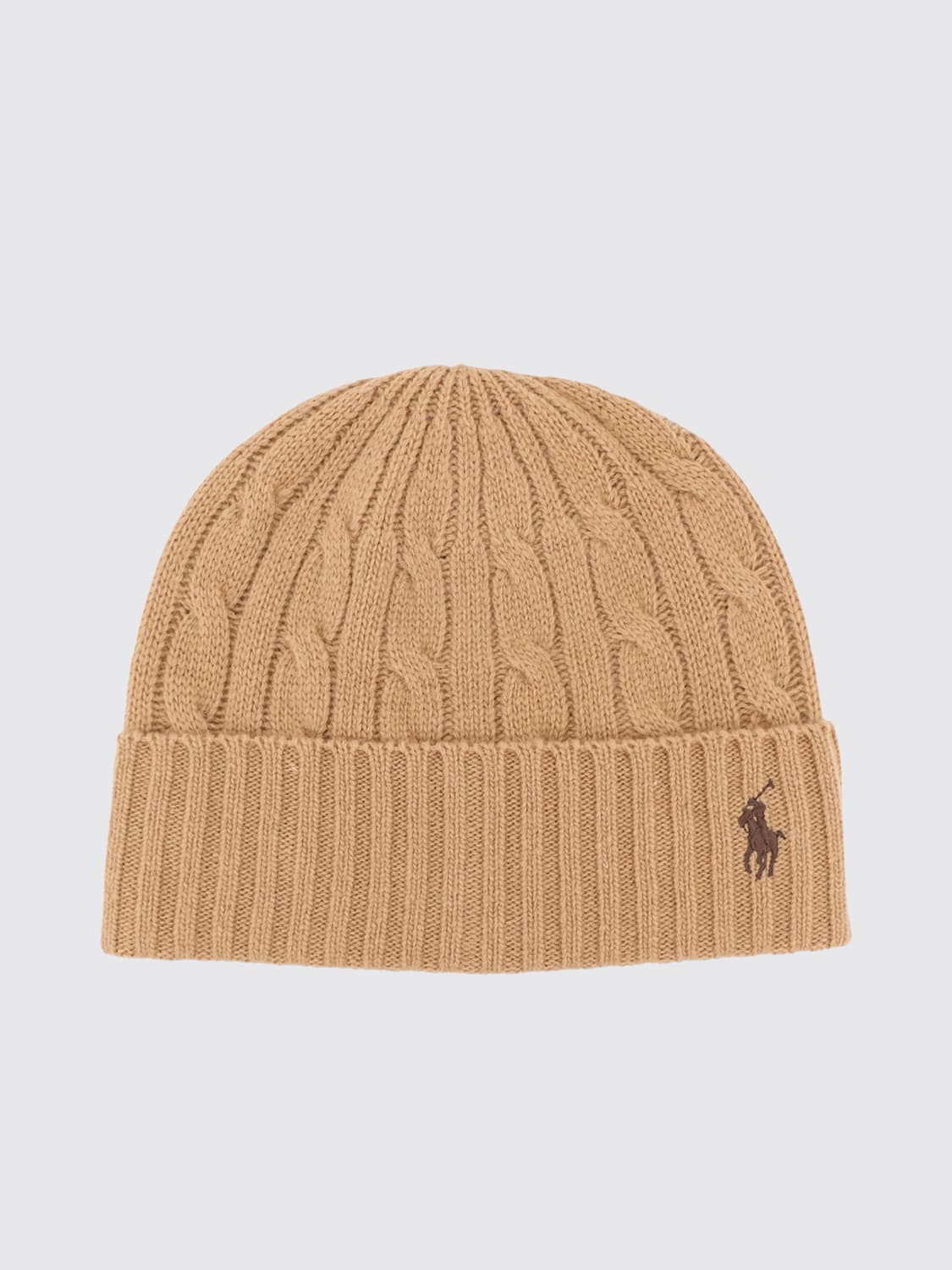 POLO RALPH LAUREN HAT: Hat men Polo Ralph Lauren, Camel - Img 1