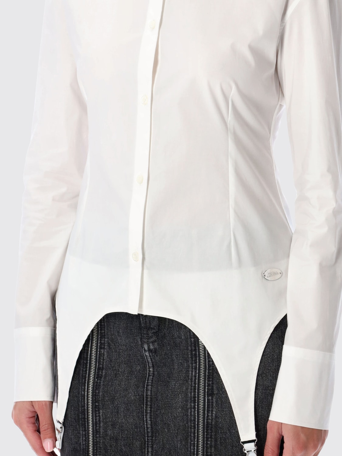 JEAN PAUL GAULTIER CAMISA: Camiseta mujer Jean Paul Gaultier, Blanco - Img 3