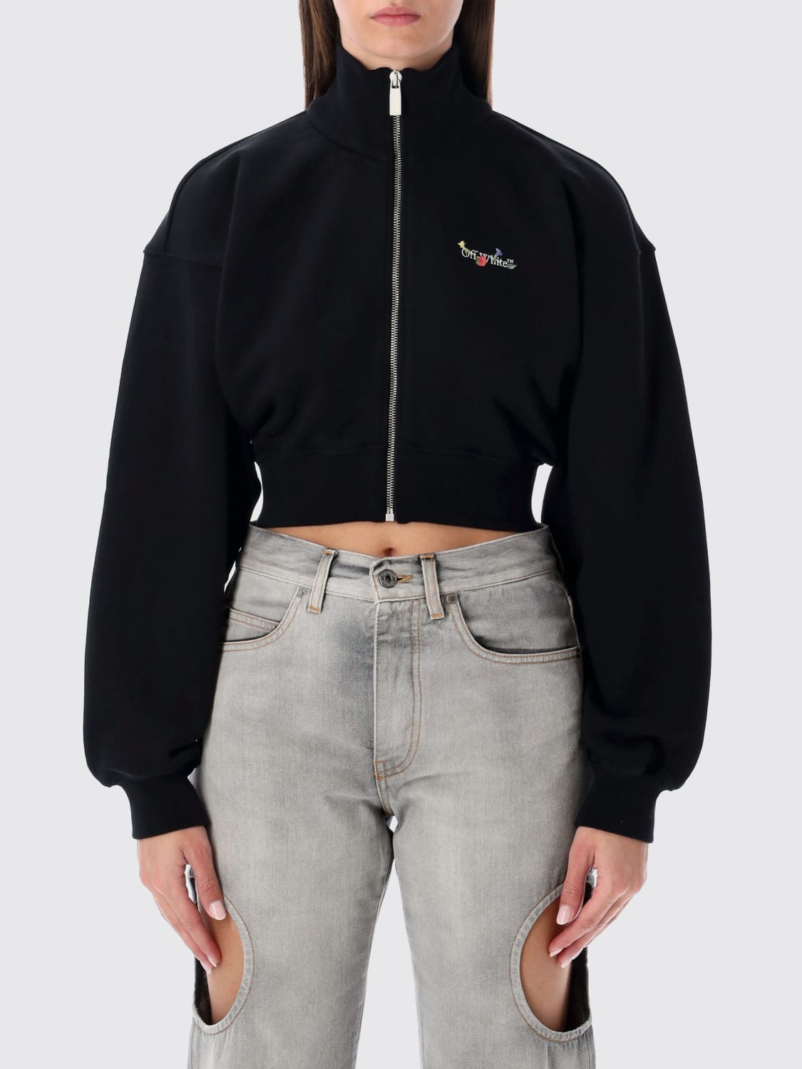 OFF-WHITE SWEATSHIRT: Sweatshirt woman Off-white, Black - Img 1