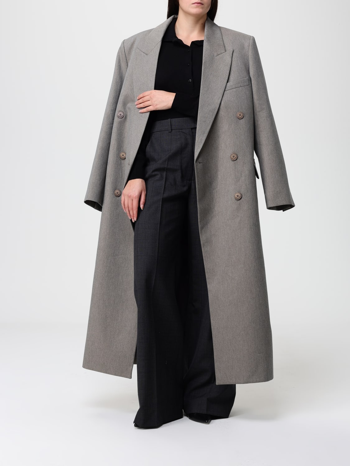 THE FRANKIE SHOP MANTEAU: Manteau femme The Frankie Shop, Gris - Img 2