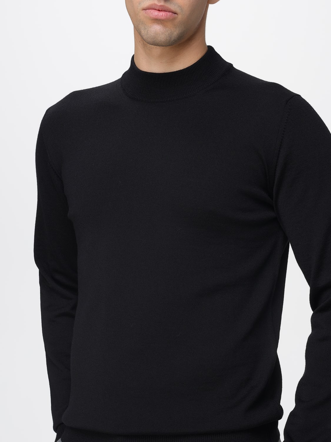 ROBERTO COLLINA 스웨터: 스웨터 남성 Roberto Collina, 블랙 - Img 3