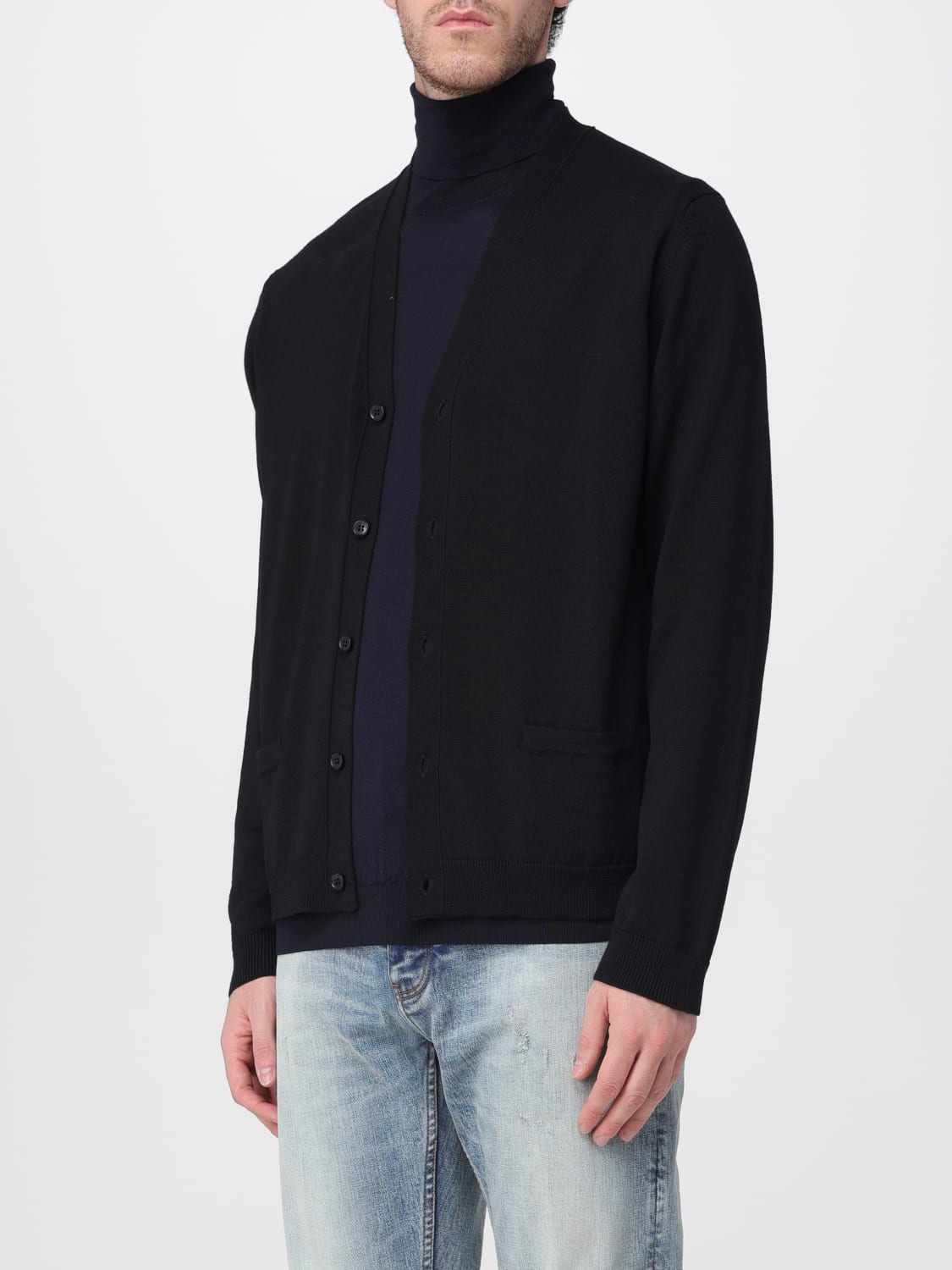 ROBERTO COLLINA SWEATER: Sweater men Roberto Collina, Black - Img 3
