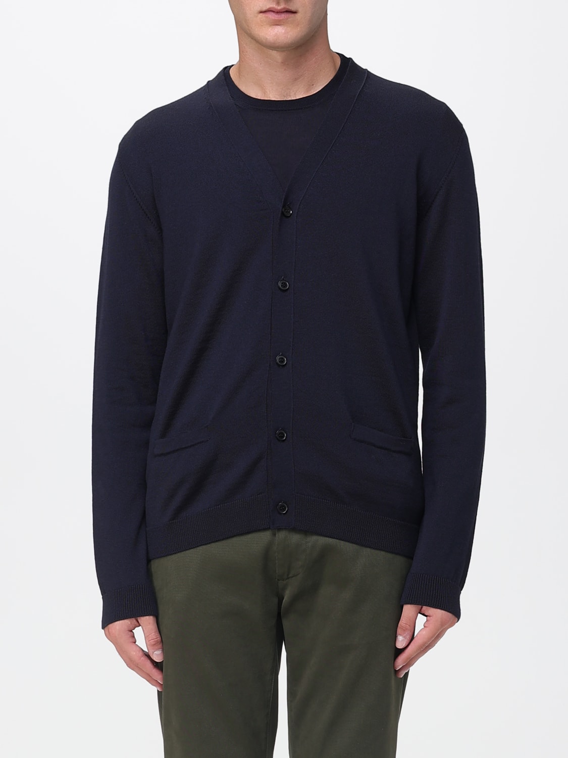 ROBERTO COLLINA SWEATER: Sweater men Roberto Collina, Blue - Img 1