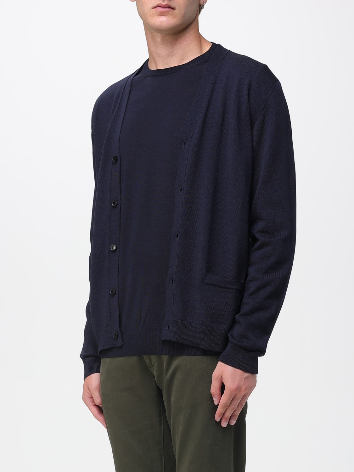 ROBERTO COLLINA SWEATER: Sweater men Roberto Collina, Blue - Img 3