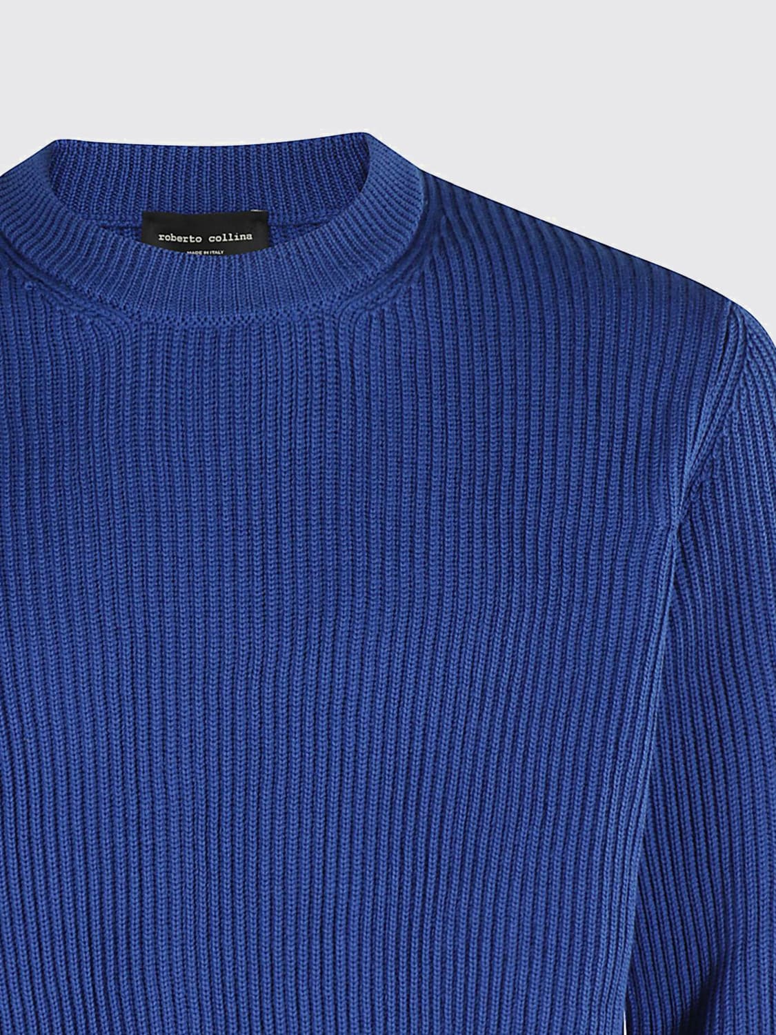 ROBERTO COLLINA PULLOVER: Pullover herren Roberto Collina, Elektrischblau - Img 3