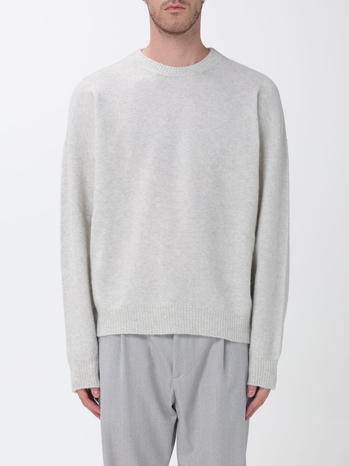 ROBERTO COLLINA PULL: Pull homme Roberto Collina, Gris - Img 1