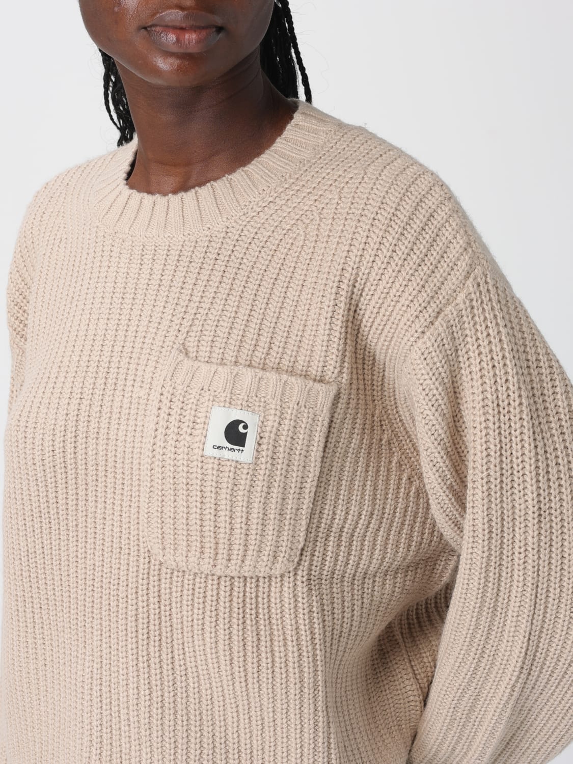 CARHARTT WIP SWEATER: Sweatshirt woman Carhartt Wip, Beige - Img 3