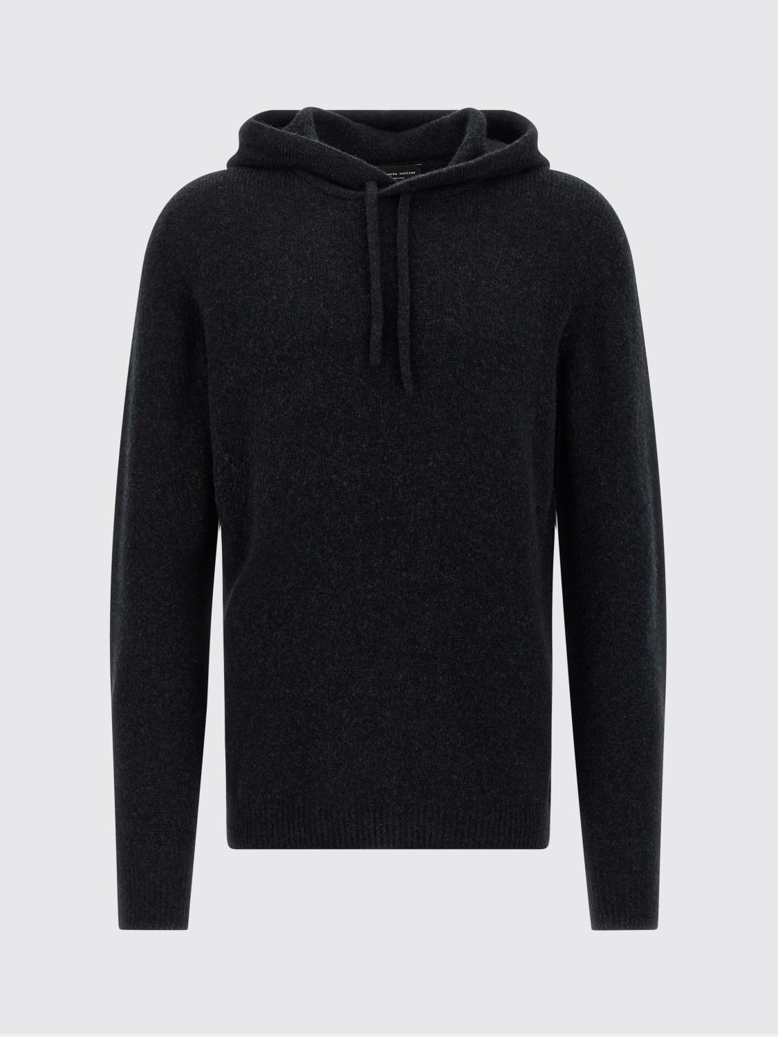 ROBERTO COLLINA SWEATSHIRT: Pullover herren Roberto Collina, Schwarz - Img 2