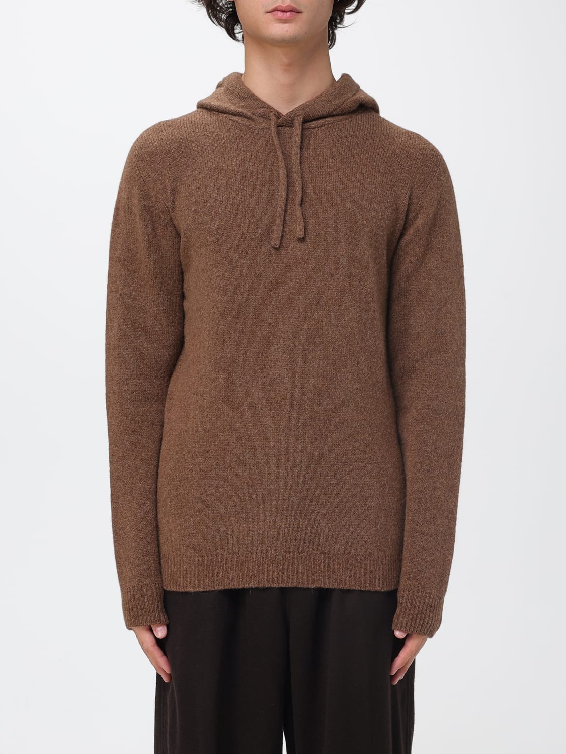 ROBERTO COLLINA SWEATSHIRT: Sweater men Roberto Collina, Brown - Img 1