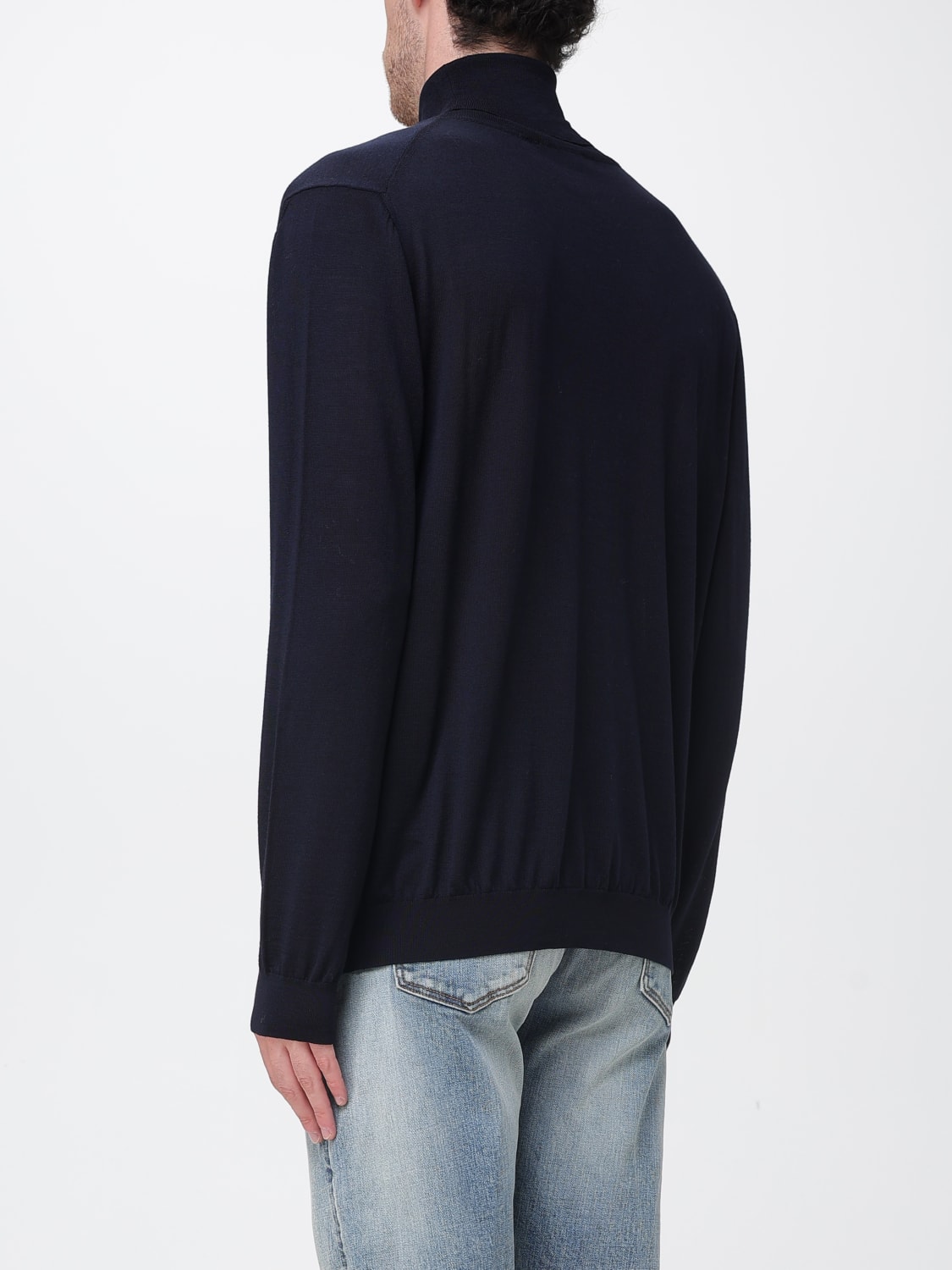 ROBERTO COLLINA セーター: セーター メンズ Roberto Collina, ブルー - Img 2