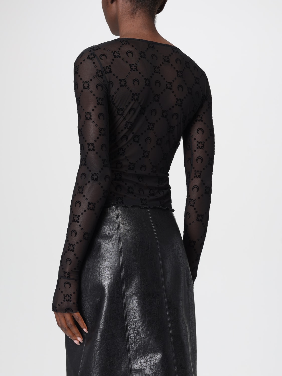 MARINE SERRE TOP: Top damen Marine Serre, Schwarz - Img 3